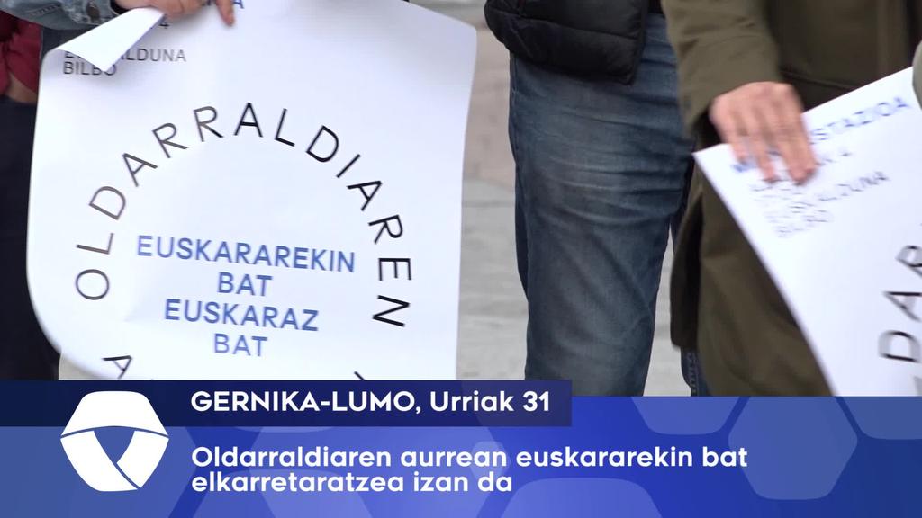 Oldarraldiaren aurrean euskararekin bat elkarretaratzea izan da