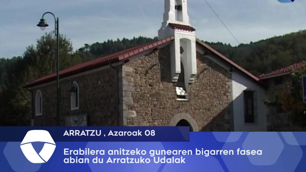 Erabilera anitzeko gunearen bigarren fasea abian du Arratzuko Udalak