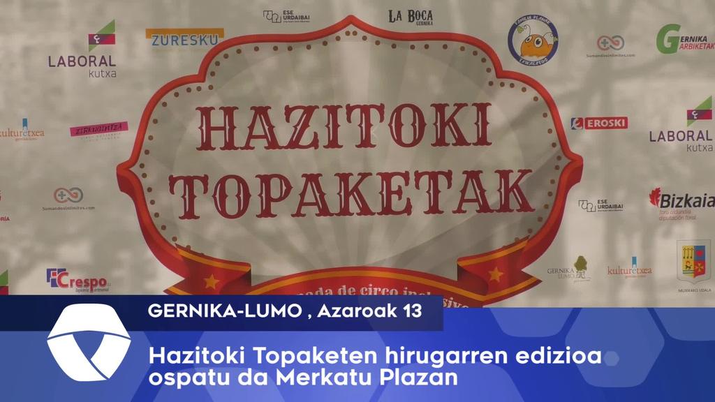Hazitoki Topaketen hirugarren edizioa ospatu da Merkatu Plazan