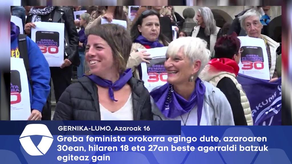 Greba feminista orokorra egingo dute, azaroaren 30ean