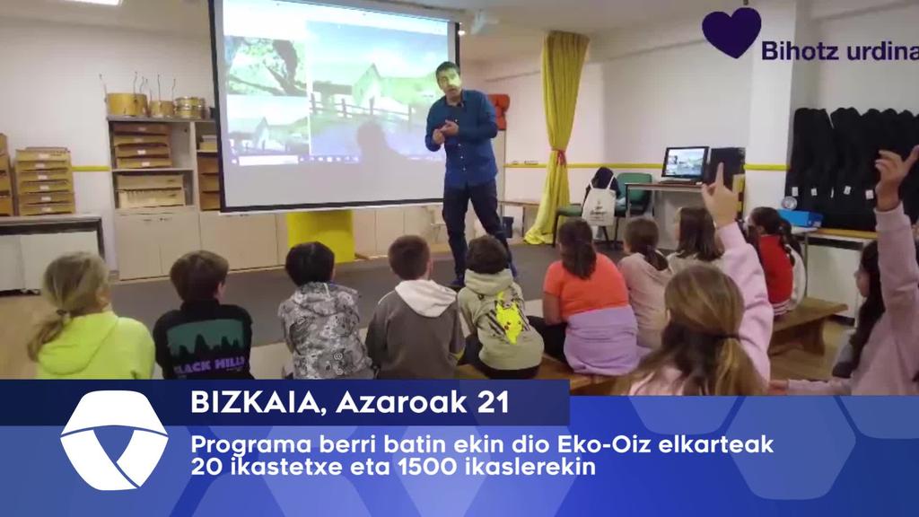 Eko Oiz elkarteak programa berriari ekin dio 1500 ikaslerekin