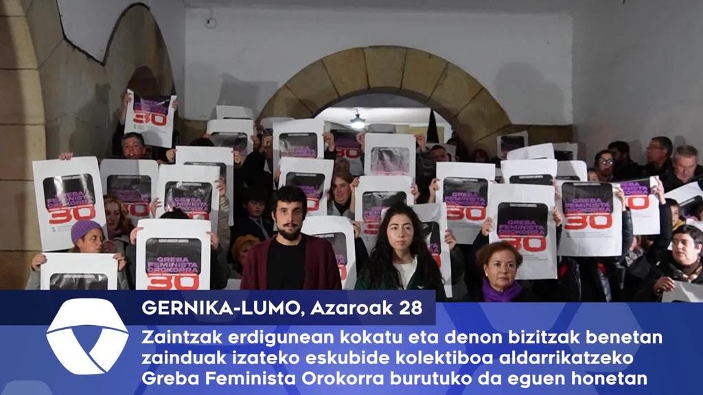 Zaintzak erdigunean kokatu eta denon bizitzak zainduak izateko eskubide kolektiboa aldarrikatzeko Greba Feminista Orokorra burutuko da eguen honetan