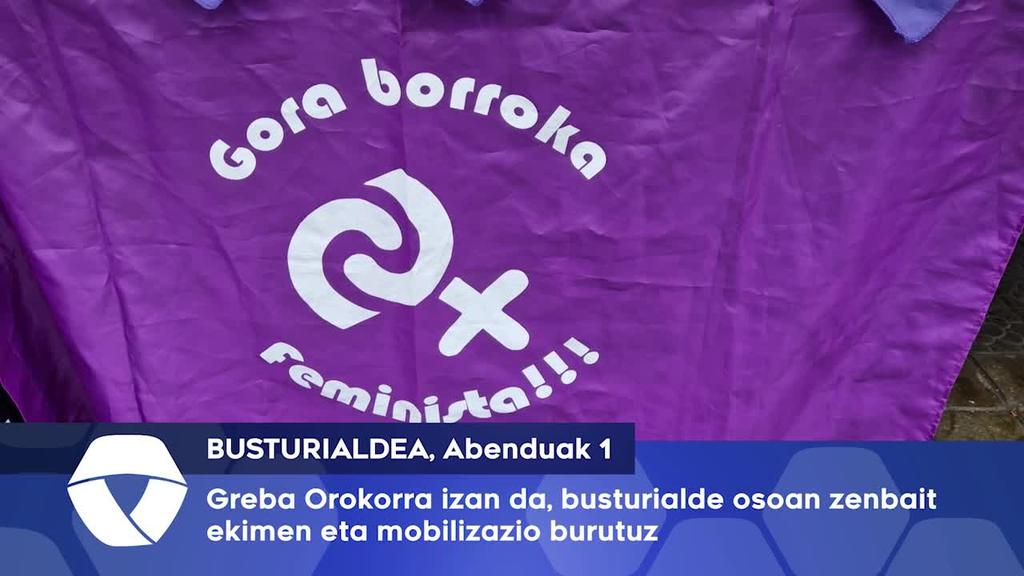 Greba Orokorra izan da, busturialde osoan zenbait ekimen eta mobilizazio burutuz
