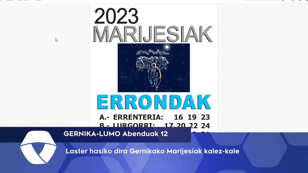 Abenduaren 16an hasiko dira Gernikako Marijesien errondak