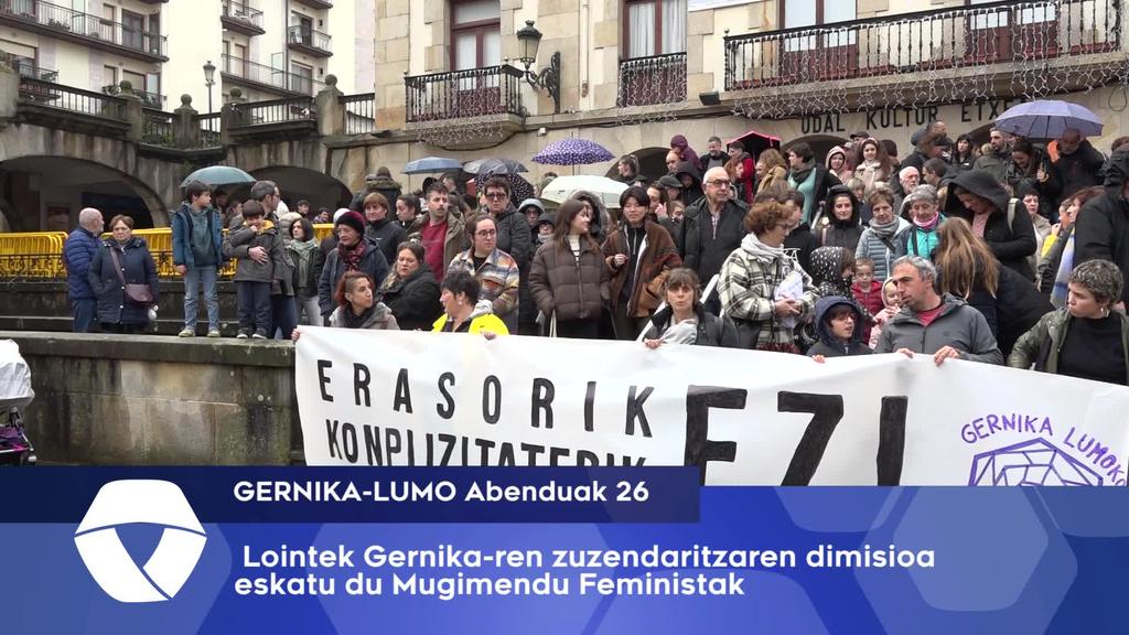 Lointek Gernikaren zuzendaritzaren dimisioa eskatu du Mugimendu Feministak