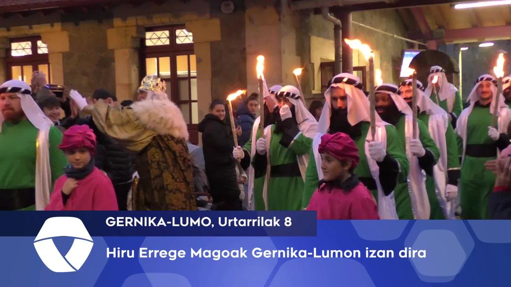 Gernika-Lumora ere iritsi dira Hiru Errege Magoak