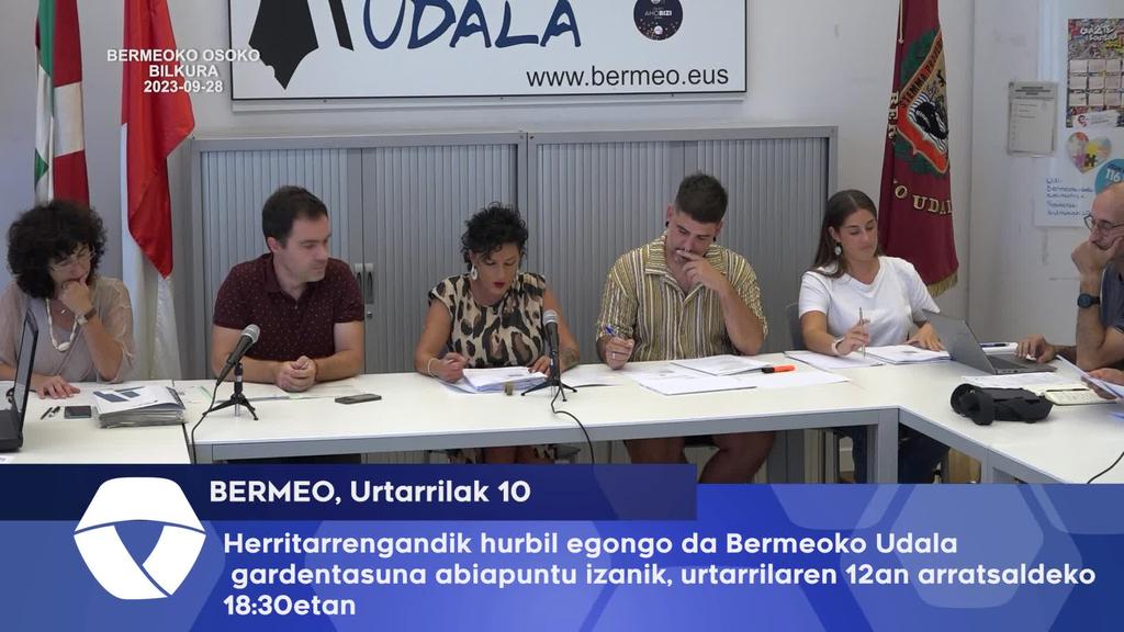 Herritarrengandik hurbil egongo da Bermeoko Udala gardentasuna abiapuntu izanik, urtarrilaren 12an arratsaldeko, 18:30etan