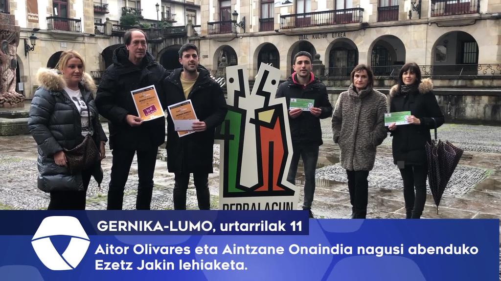 Aitor Olivares eta Aintzane Onaindia nagusi abenduko Ezetz Jakin lehiaketa