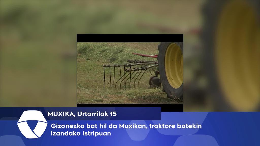 Gizonezko bat hil da Muxikan