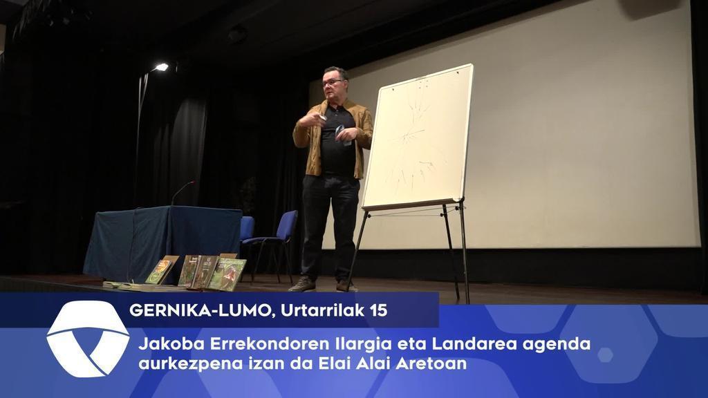 Jakoba Errekondoren Ilargia eta Landarea agenda aurkezpena eta zuzeneko kontsultategia izan da Elai Alai Aretoan