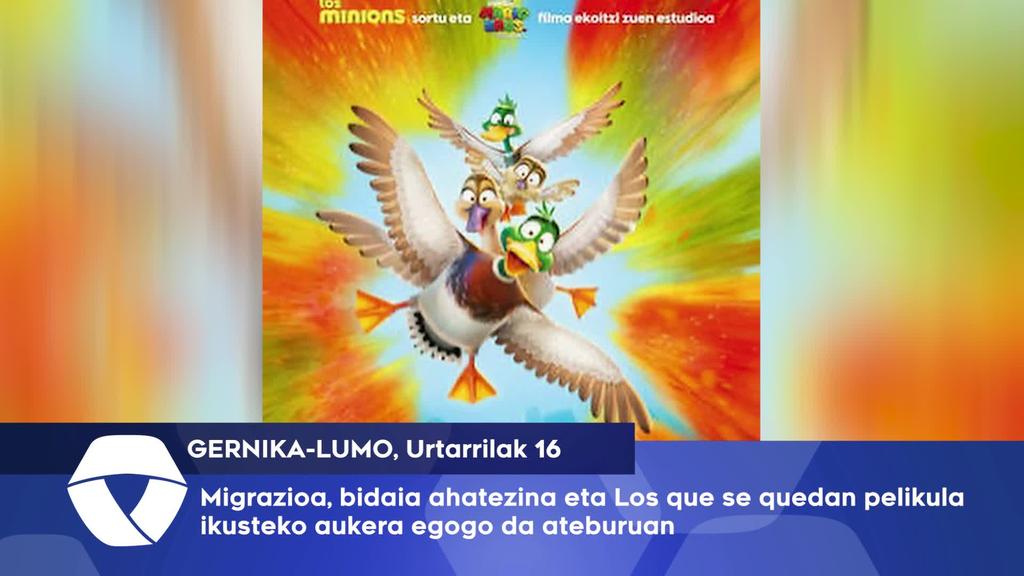 Migrazioa, bidaia ahatezina eta Los que se quedan pelikula ikusgai egongo dira asteburuan