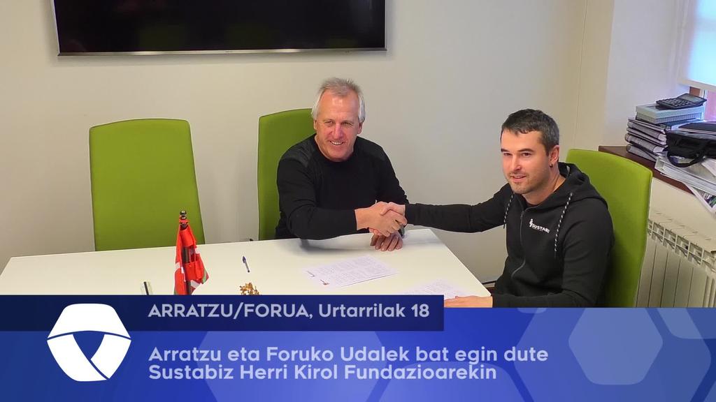 Arratzuko eta Foruko udalek bat egin dute Sustabiz Herri Kirol Fundazioarekin