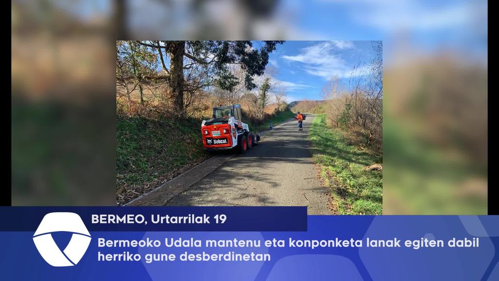 Bermeoko Udala mantenu eta konponketa lanak egiten dabil