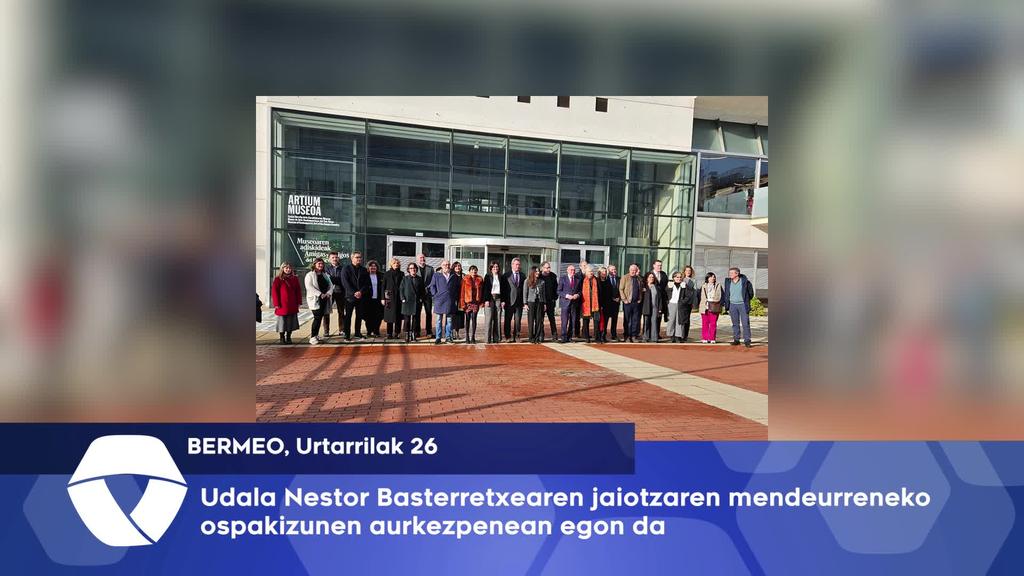 Udala Nestor Basterretxearen jaiotzaren mendeurreneko ospakizunen aurkezpenean egon da Udala