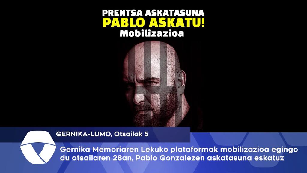 Gernika Memoriaren Lekuko plataformak mobilizazioa egingo du otsailaren 28an
