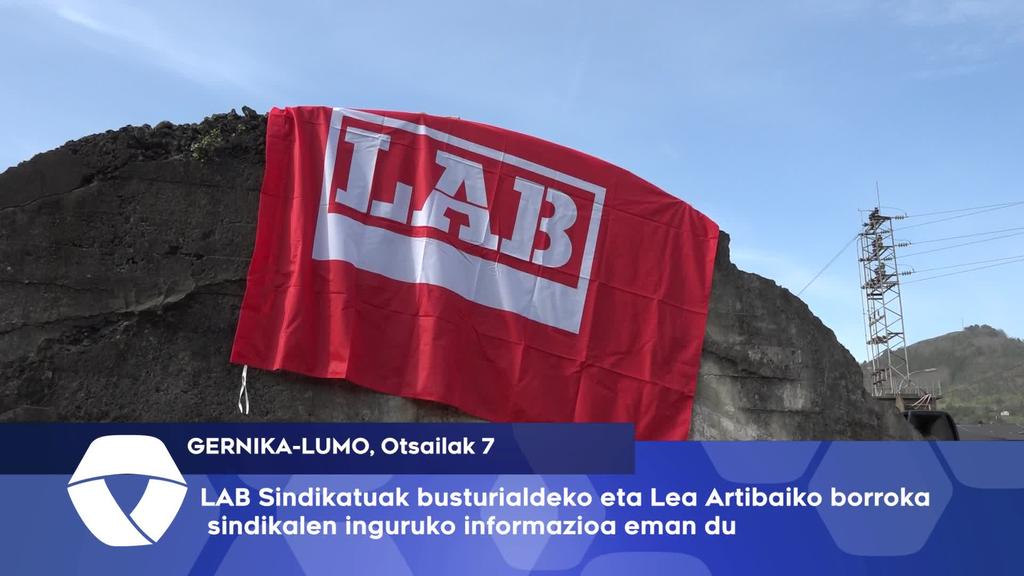 LAB Sindikatuak busturialdeko eta Lea Artibaiko borroka sindikalen inguruko informazioa eman du