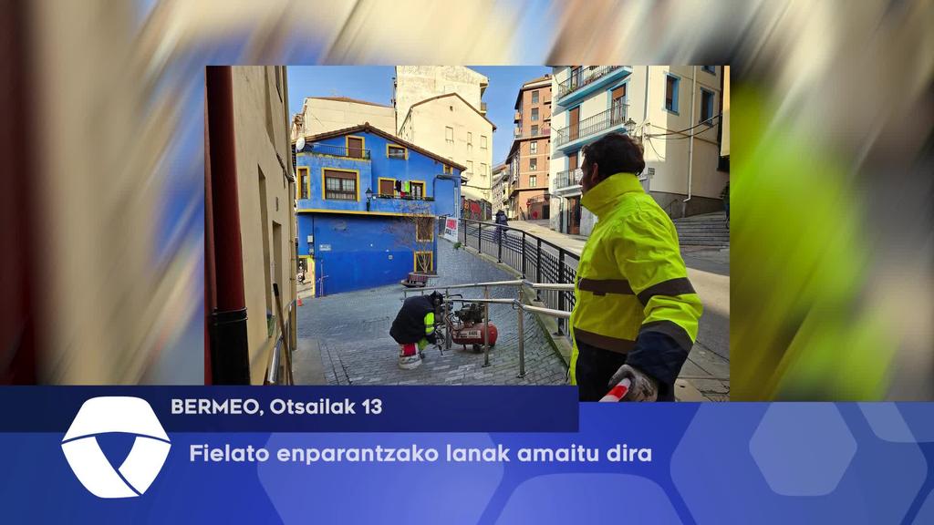 Fielato enparantzako lanak amaitu dira
