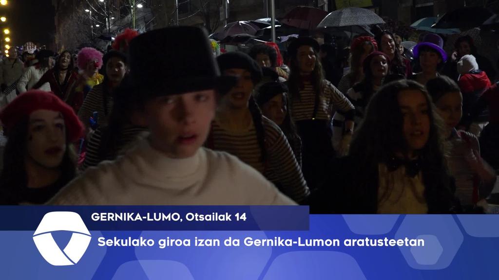Sekulako giroa izan da Gernika-Lumoko aratusteetan