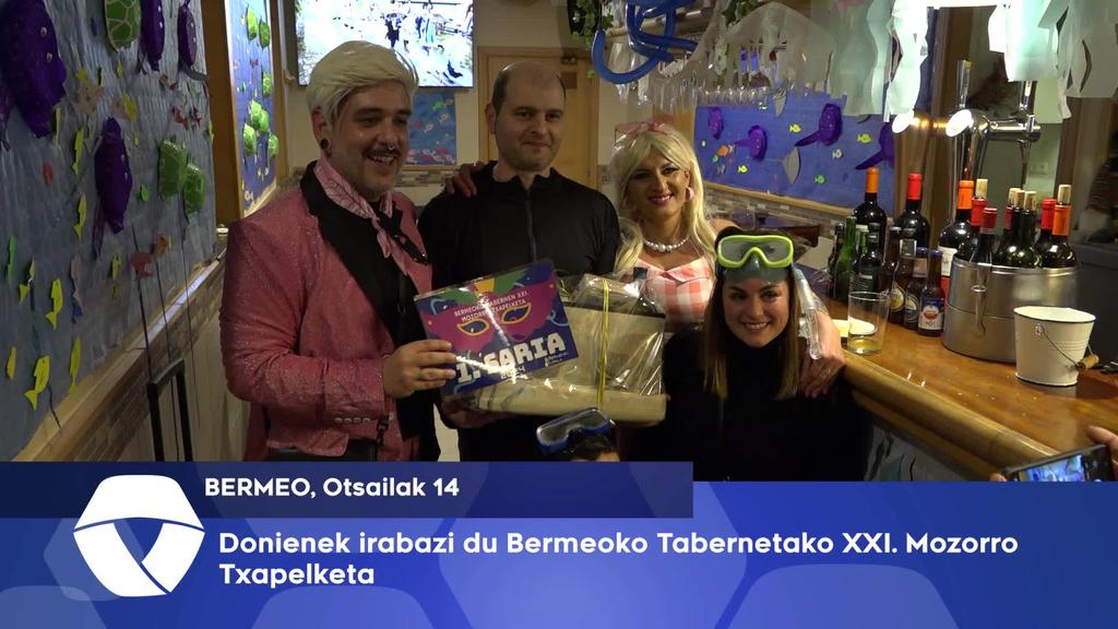 Donienek irabazi du Bermeoko Tabernetako XXI. Mozorro txapelketa
