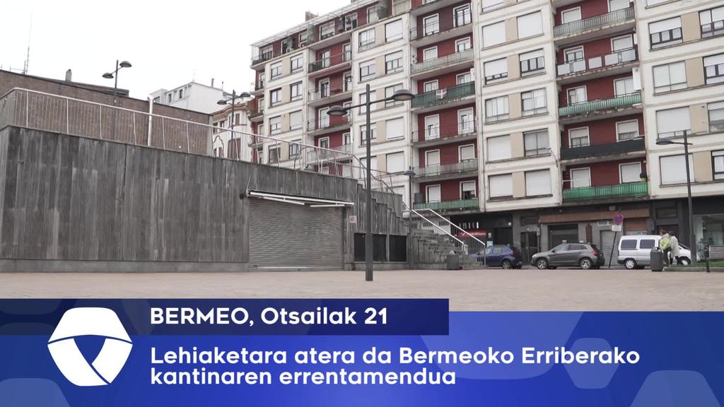Lehiaketara atera da Bermeoko Erriberako kantinaren errentamendua