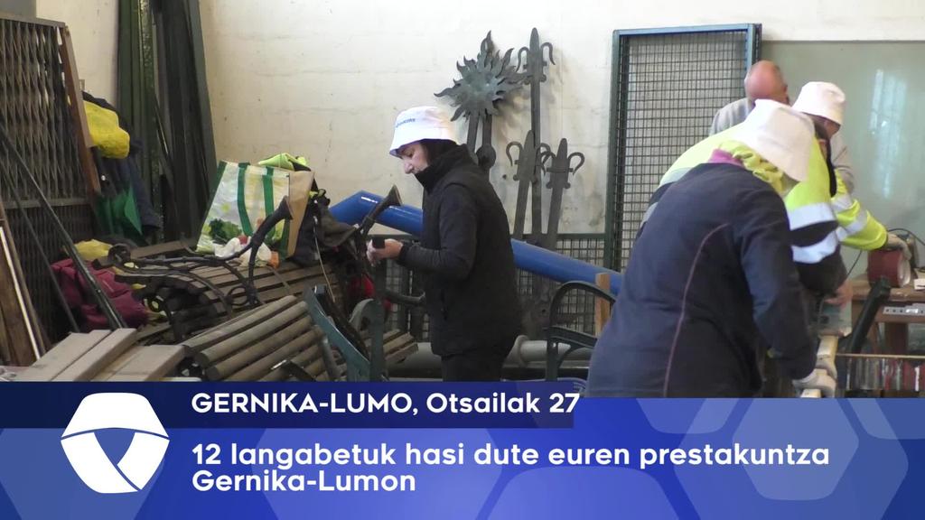 12 langabetuk prestakuntza hasi dute Gernika-Lumon