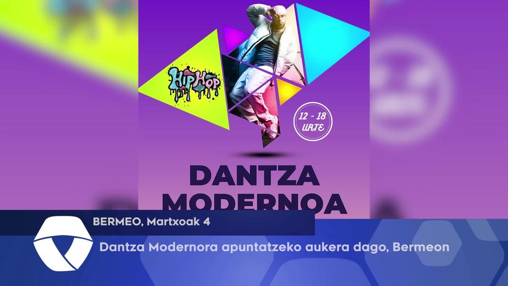 Dantza Modernora apuntatzeko aukera dago, Bermeon