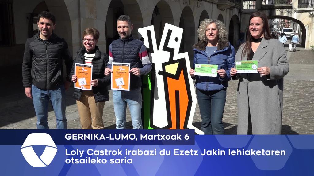 Loly Castrok irabazi du Ezetz Jakin lehiaketaren otsaileko saria