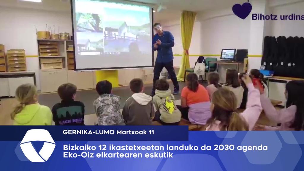 12 Ikastetxeetan landuko dute 2023 agenda Eko Oizen bitartez