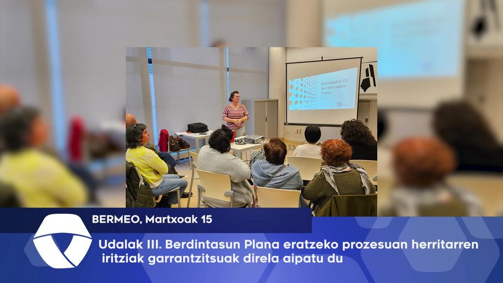 Udalak III. Berdintasun Plana eratzeko prozesuan herritarren iritziak garrantzitsuak direla aipatu du
