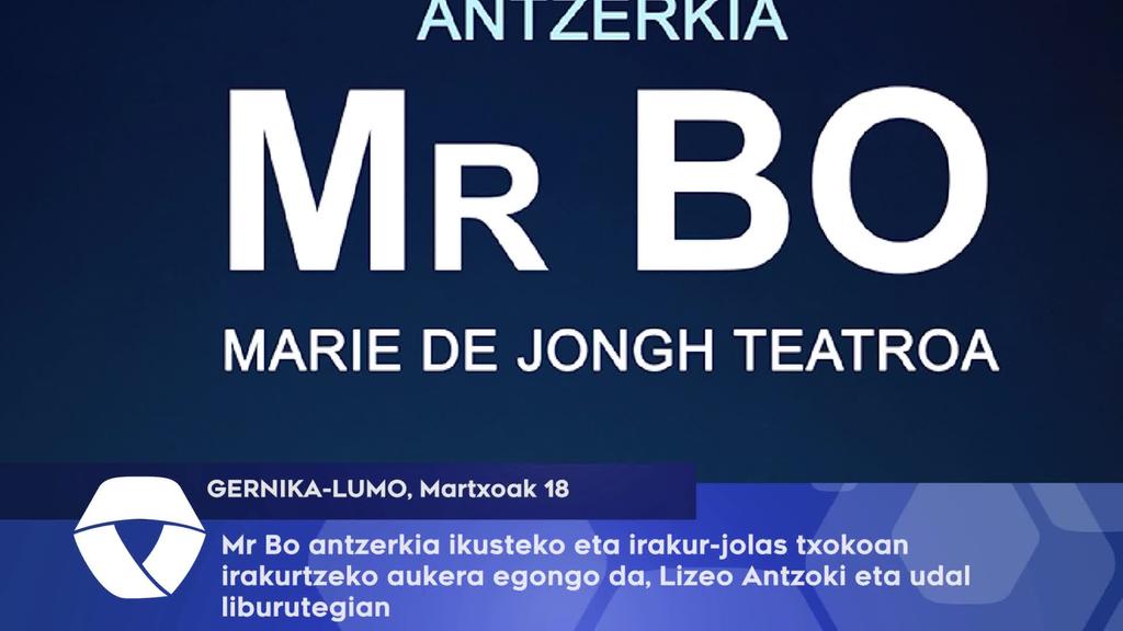 Mr Bo antzerkia ikusteko eta irakur-jolas txokoan