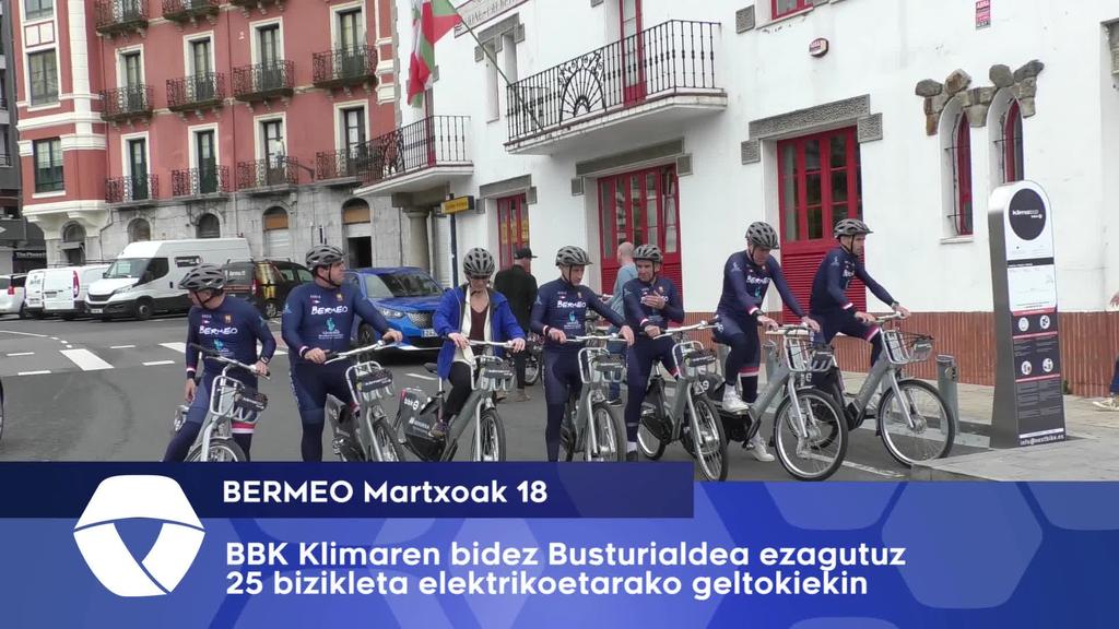 Aste Santuan Busturialdea Bizikleta elektrikoekin ezagutuz BBK Klimaren eskutik