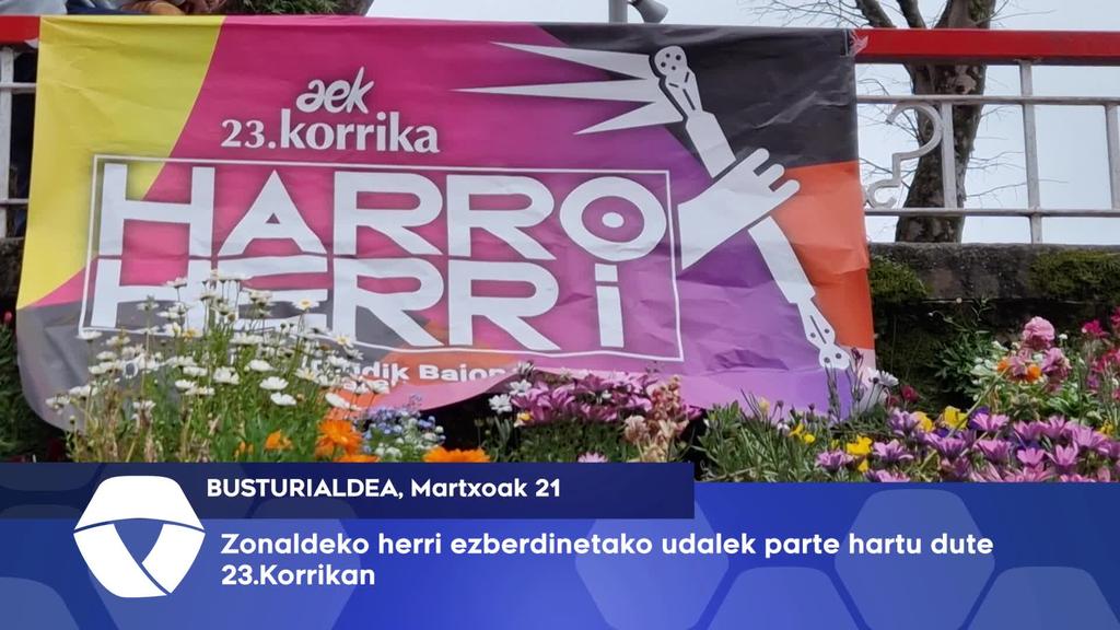 Zonaldeko herri ezberdinetako udalek parte hartu dute 23.Korrikan