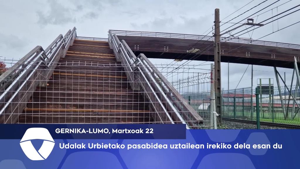 Udalak Urbietako pasabidea uztailean irekiko dela esan du Gernika-Lumoko Udalak