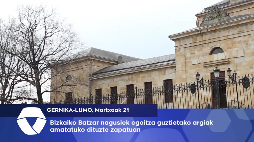 Bizkaiko Batzar nagusiek egoiitza guztietako argiak amatatuko dituzte, zapatu honetan