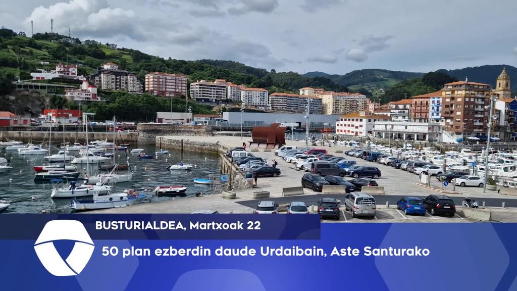 50 plan ezberdin daude Urdaibain, Aste Santurako