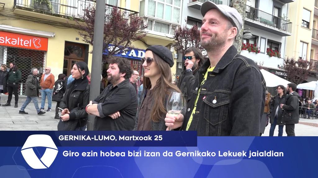 Giro ezin hobea bizi izan da Gernikako Lekuek jaialdia