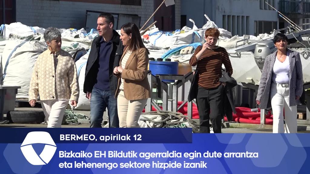 Bizkaiko EH Bildutik agerraldia egin dute arrantza eta lehenengo sektore hizpide izanik