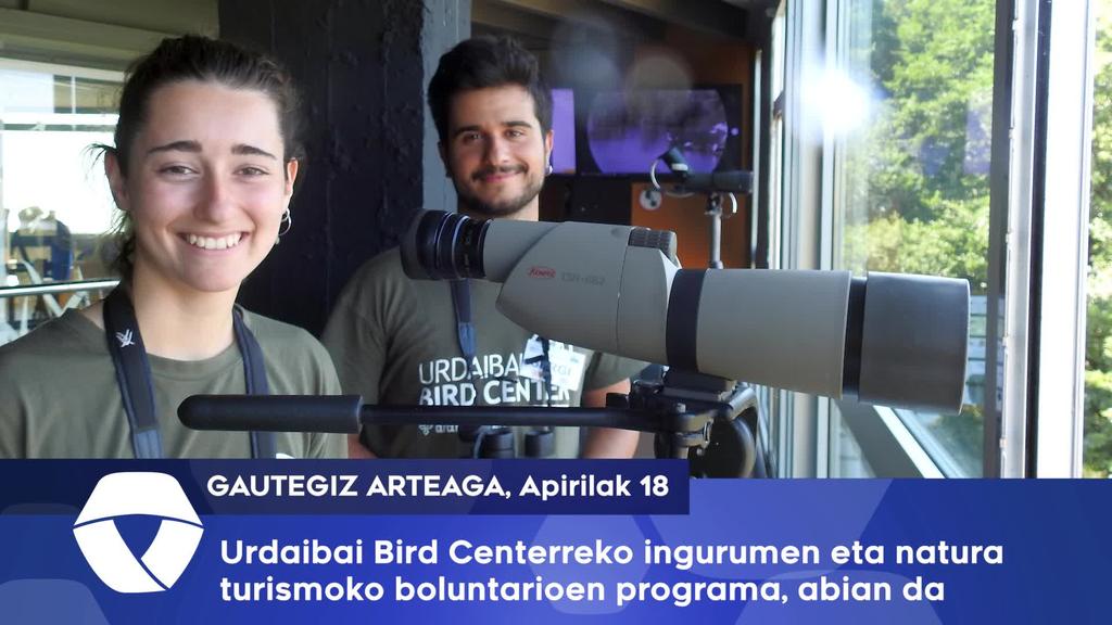 Urdaibai Bird Centerreko ingurumen eta natura turismoko boluntarioen programa abian da