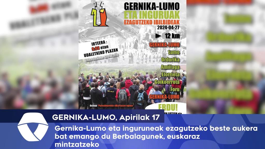 Gernika-Lumo eta inguruneak ezagutzeko beste aukera bat eman du Berbalagunek