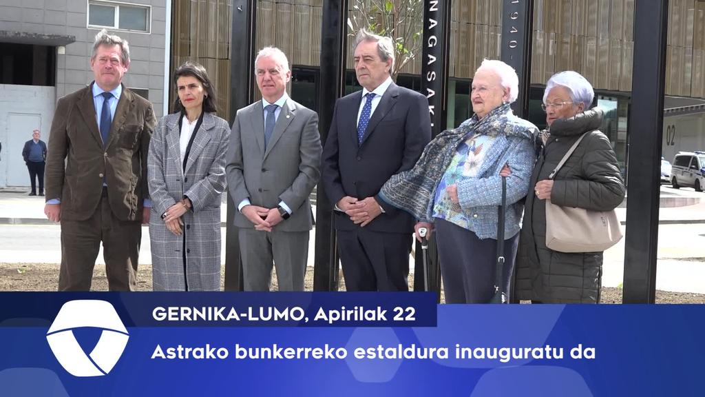 Astrako bunkerreko estaldura inauguratu da