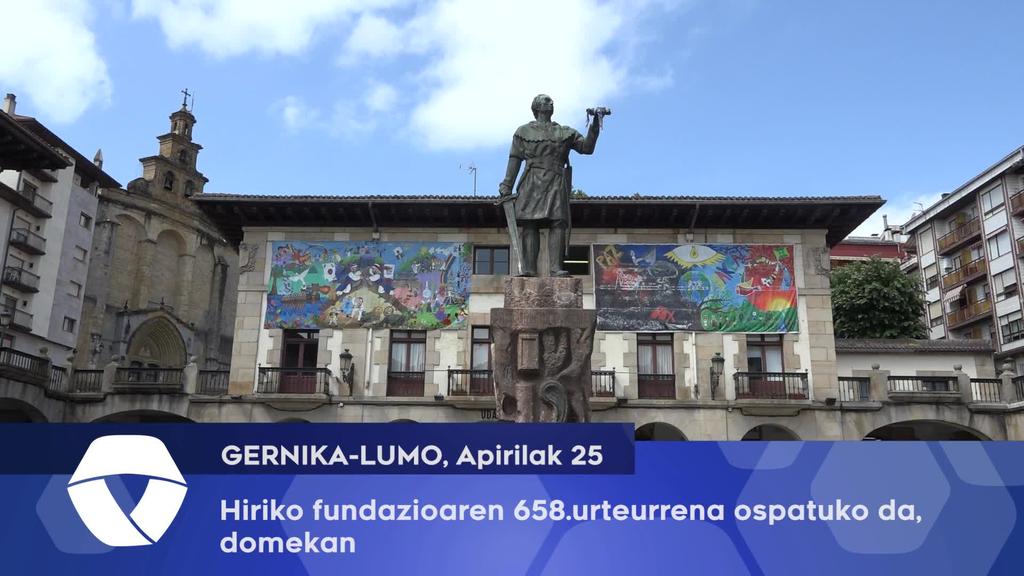Hiriko fundazioaren 658.urteurrena ospatuko da, domekan