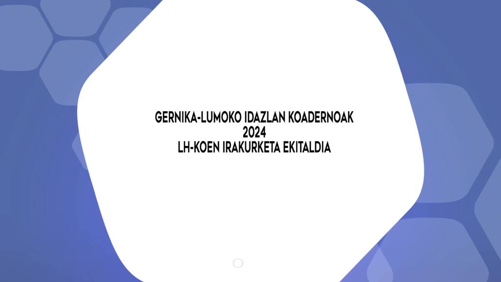 Idazlan koadernoak (LH) 2024