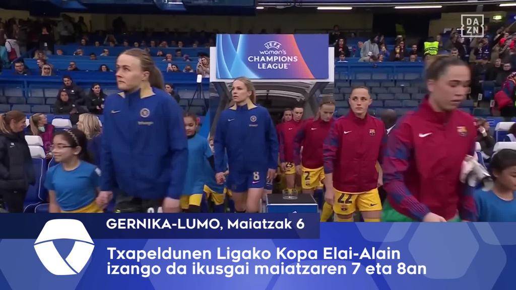 Txapeldunen Ligako kopa Elai Alai aretoan izango da ikusgai