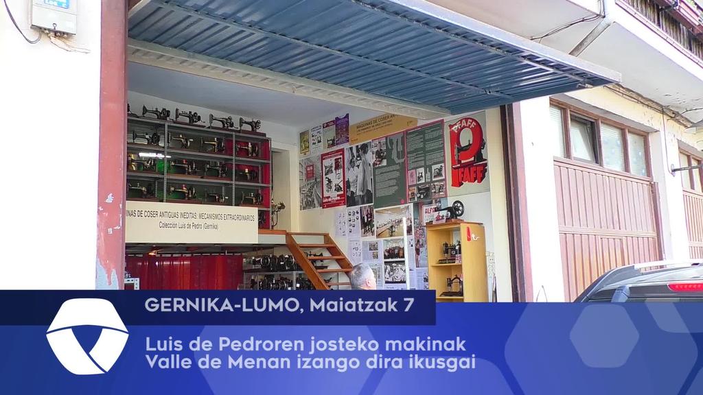 Valle de Menan izango dira ikusgai Luis de Pedroren josteko makinak
