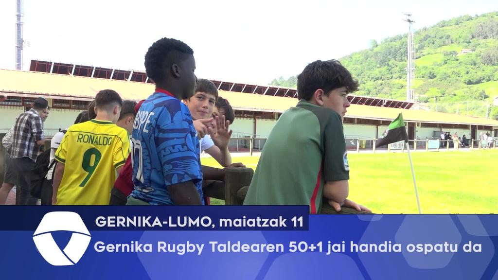 Gernika Rugby Taldearen 50+1 jai handia ospatu da