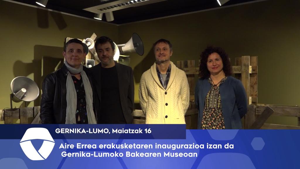 Aire Errea erakusketaren inaugurazioa izan da, Bakearen Museoa