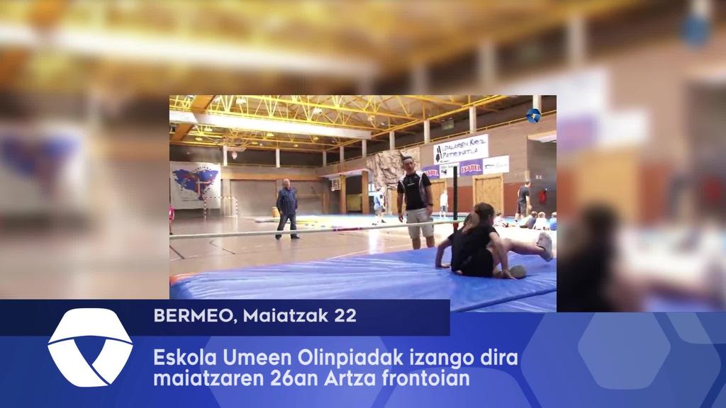 Eskola Umeen Olinpiadak ospatuko dira Artza frontoian igande honetan