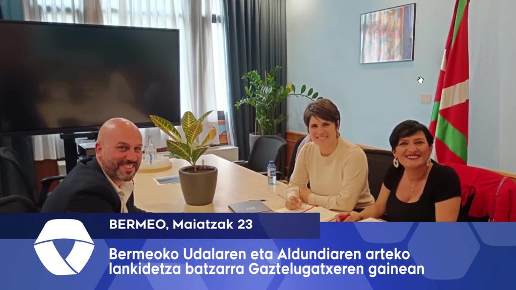 Bermeoko Udala Aldundiarekin batzartu da Gaztelugatxeko Donieneren gainean hitz egiteko