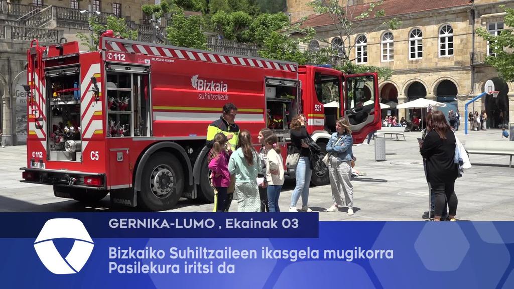 Bizkaiko Suhiltzaileen ikasgela mugikorra Pasilekura iritsi da
