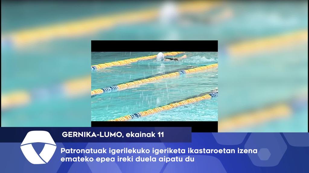 Kirol Patronatuak igerilekuko igeriketa ikastaroetan izena emateko epea ireki du
